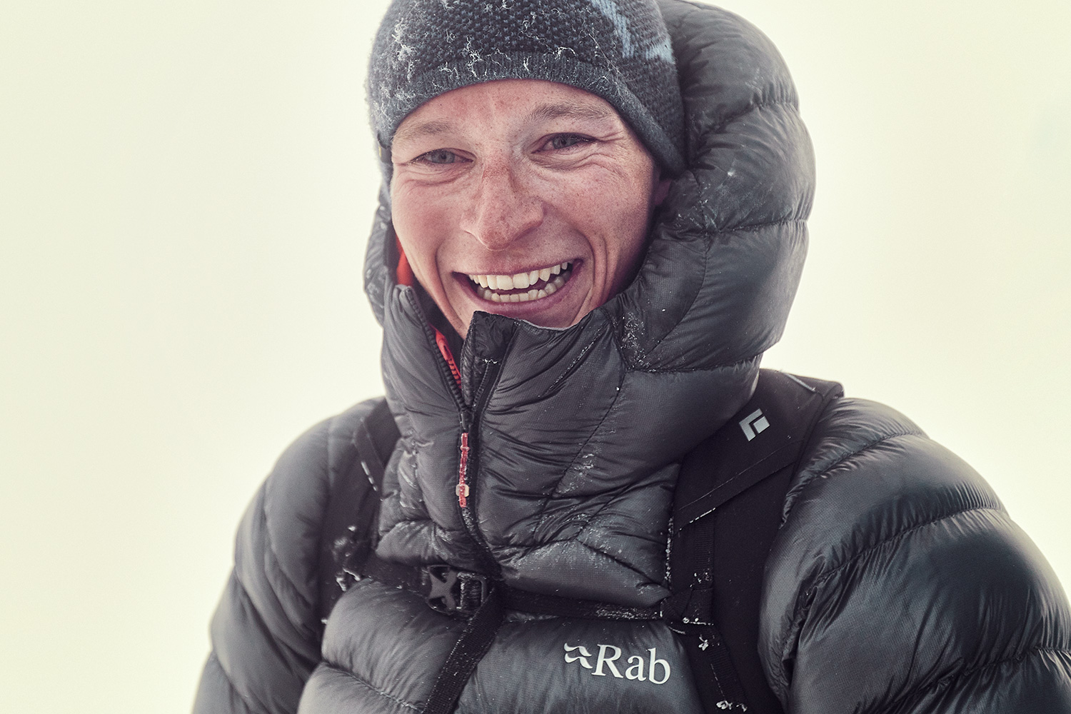 Mountain guide Roman laughing and happy at the summit of Grossglockner