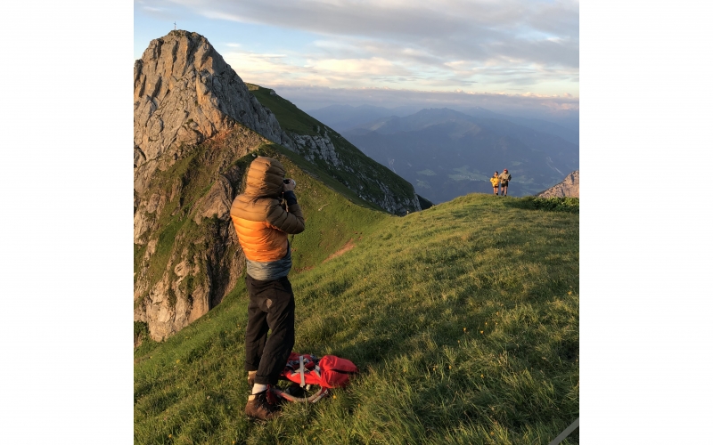 Behind-the-scenes of Jessica Zumpfe shooting trailrunning in Austria